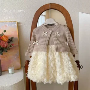 ست سارافون مجلسی با رویه خرگوشی برای کودکان | طراحی شیک و خاص مناسب برای مهمانی‌ها