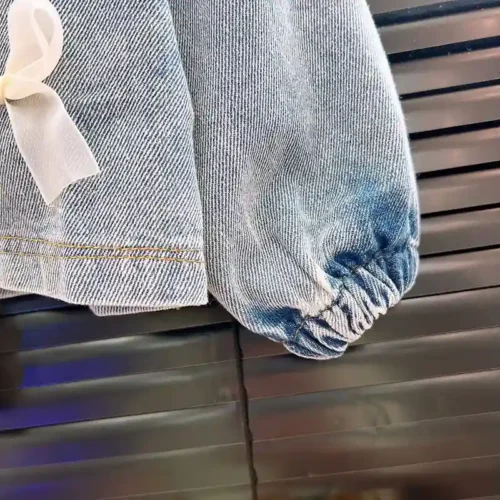 ست سارافون مجلسی با کت جین آبی