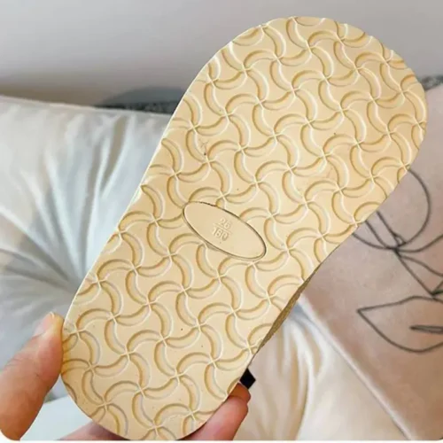 نیمبوت تو کرکی طرح نگین دار برای کودکان زیپ بغل، کفی ضد لغزش و گرم