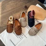 کفش کالج پسرانه جیر طرح پاپیون