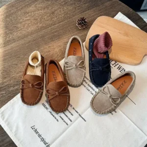 کفش کالج پسرانه جیر طرح پاپیون