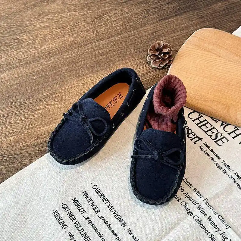 کفش کالج پسرانه جیر طرح پاپیون