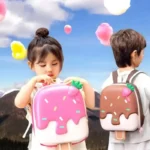 کوله پشتی فانتزی طرح بستنی سه بعدی