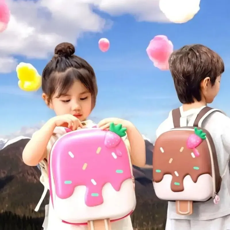 کوله پشتی فانتزی طرح بستنی سه بعدی