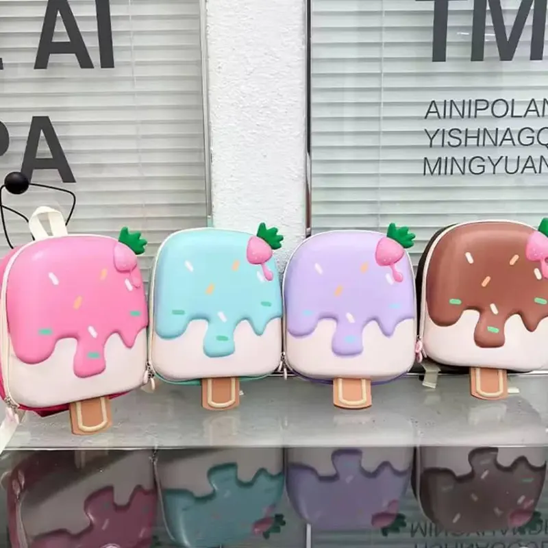 کوله پشتی فانتزی طرح بستنی سه بعدی