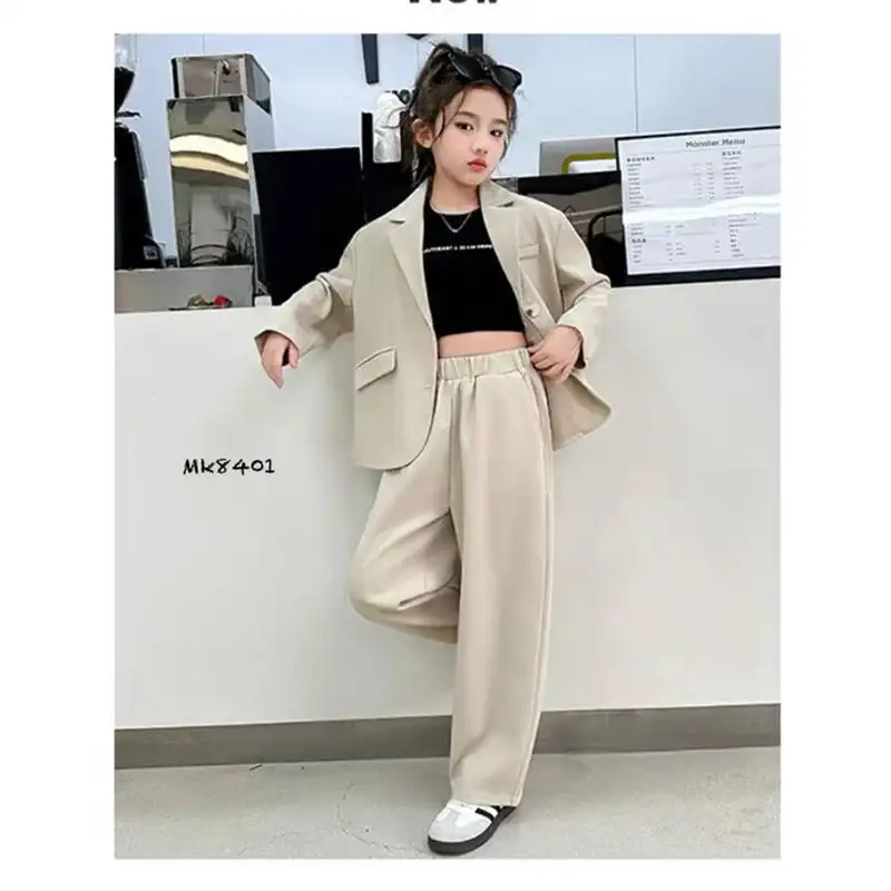 ست کت و شلوار رسمی دخترانه (مناسب کودکان ۵ تا ۱۴ سال)