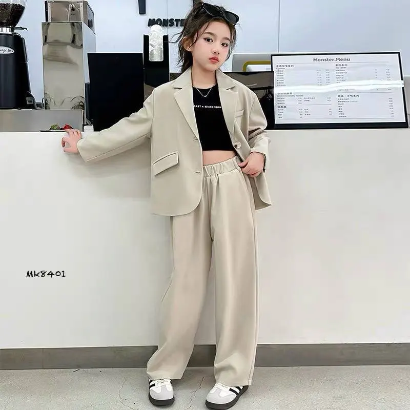 ست کت و شلوار رسمی دخترانه (مناسب کودکان ۵ تا ۱۴ سال)