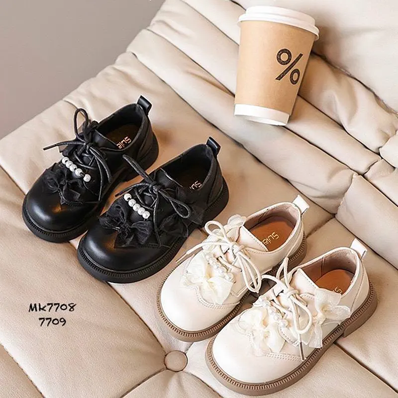 کفش کالج مجلسی مرواریدی دخترانه