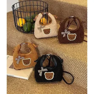 کیف دستی فانتزی دخترانه طرح تدی