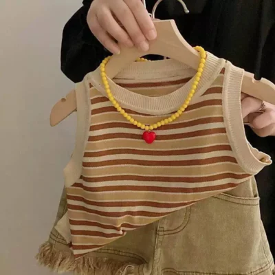 ست تاپ شلوارک جین دخترانه (مناسب ۲ تا ۹ سال)