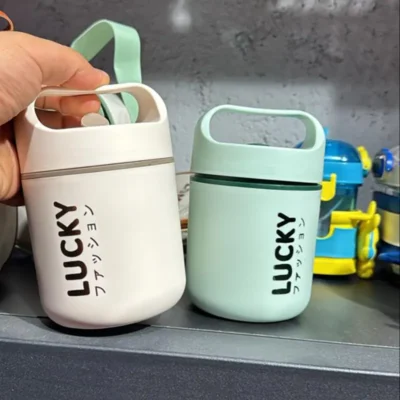 ظرف غداهای استیل طرح lucky