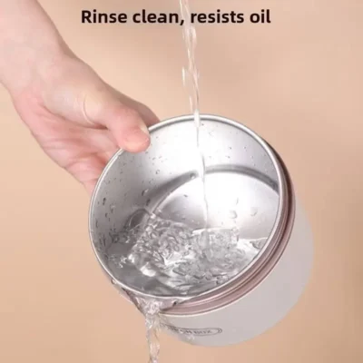 ظرف غذا استیل ۲ قلو به همراه کیف