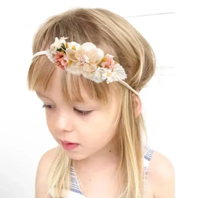 هدبند فانتزی طرح flower (مناسب نوزادی تا 2 سال)