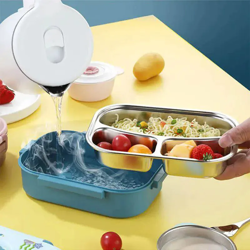 ست کادویی ظرف غذای استیل 316 طرح اوشن