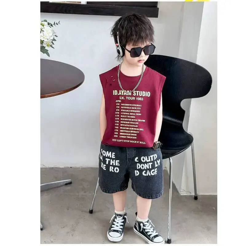 ست رکابی شلوارک پسرانه وارداتی (مناسب 2 تا 10 سال)